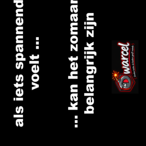 Dwarsel T-shirt Spannend
